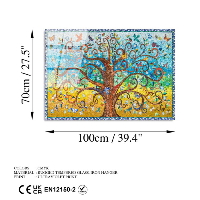 Wallity Cuadro Árbol de la Vida de Gustav Klimt 70 x 100 cm